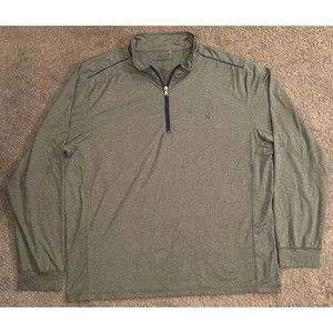 Men's Johnnie-O Prep-Formance Golf Gray 1/4 Zip Pullover XXL
